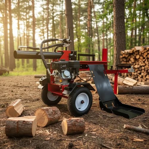 Rajadora De Leña A Nafta Con Levante Hidráulico 25t Equus