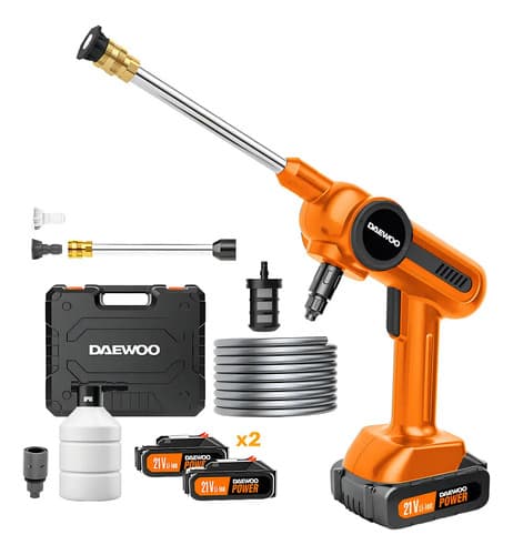 Hidrolavadora Daewoo Inalámbrica Dax65-li Pistola Portátil Color Naranja 50 Hz/60 Hz