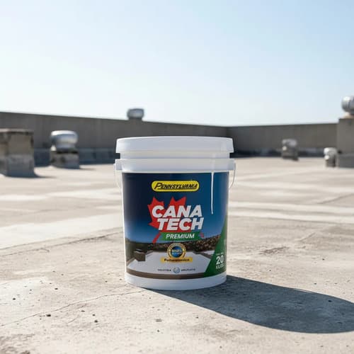 Canatech Premium Membrana Líquida Poliuretánica 20kg Teja Terracota Mate