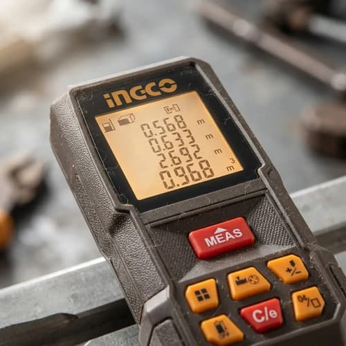 Kit Combo Medidor Distancia Laser 110m + Cinta Métrica Ingco