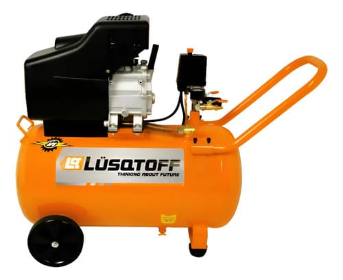 Compresor De Aire Lüsqtoff Monofásico De 50 Litros Y 2.5 Hp Naranja Monofásica