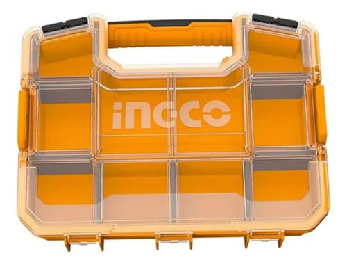 Organizador Plastico Herramientas Maletin 12'' Ingco Color Amarillo