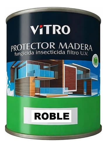 Protector De Madera 4l Uso Interior Exterior Vitro Roble Satinado