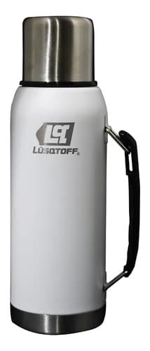 Termo Matero Acero Inox Lusqtoff Tl1-9b Tapón Cebador Blanco Color Blanco