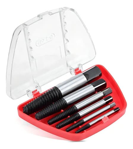 Extractor De Tornillos Rotos Kamasa 5 Pcs Acero Al Carbono Rosca Izquierda