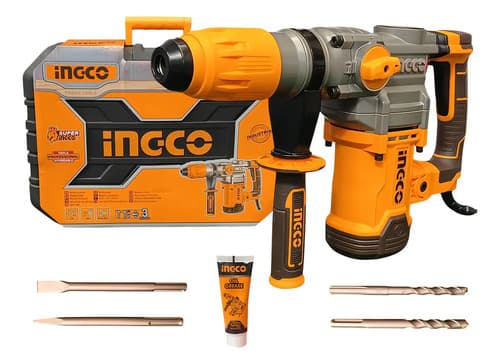 Rotomartillo Ingco 1600w 3850bpm 650rmp Color Amarillo Frecuencia 50/60hz