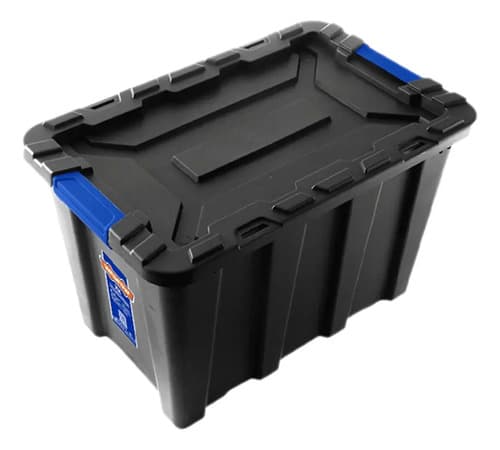 Caja Contenedor De Herramientas 55lts Wadfow Wtb3355 Negro