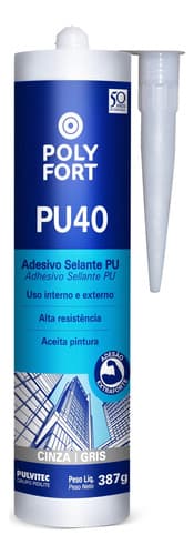 Adhesivo Sellador Poliuretanico Pu40 Gris
