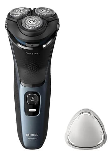 Afeitadora Philips Shaver 3000 Series S3144/00 Negra Y Celeste Negro/celeste