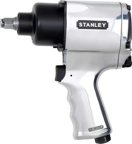 Llave De Impacto Rueda Auto Neumática Encastre 1/2 Stanley Color Gris