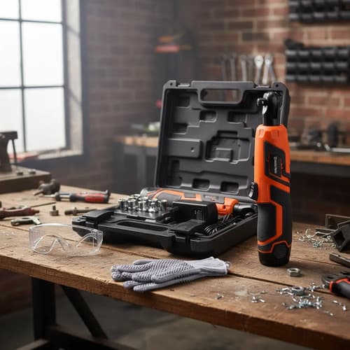 Llave Criquet A Bateria 12 Volts Dowen Pagio Maletin Y Acces Naranja