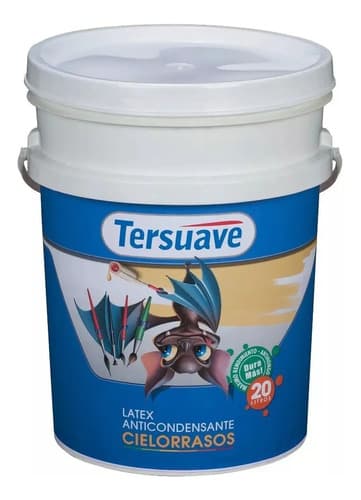 Látex Tersuave Para Cielorrasos Antihongos De 10 L Blanco Mate