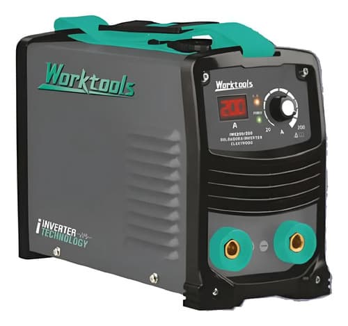 Soldadora Inverter Electrodo 200 Amp Worktool Gris Oscuro