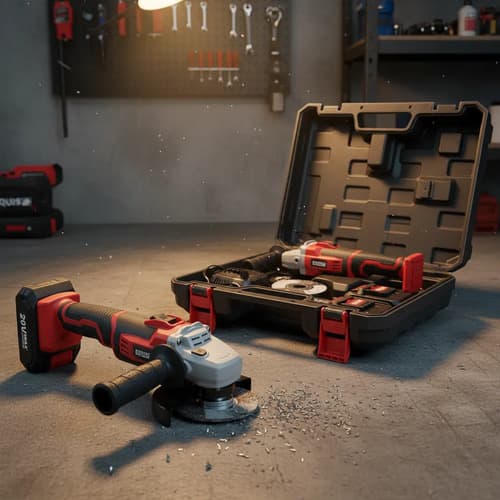 Amoladora Inalambrica Equus 7601 Brushless 20v 1 Batería 4.0 Rojo