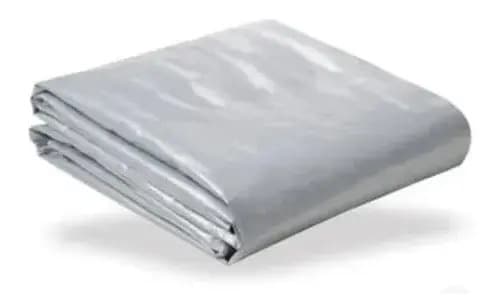 Lona Encerada Impermeable, 3 X 3 Pulgadas, Gris, Reforzada, De 300 Micras