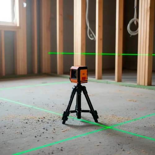 Nivel Laser Lusqtoff Nv10l-8 Cruz Verde 10mt Con Soporte