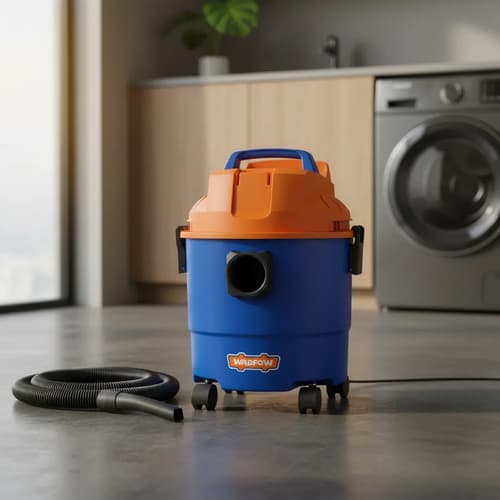 Aspiradora 15lt 1200w Seco Humedo Wadfow Wvr1a15 Azul