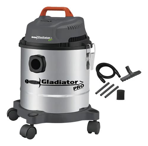 Aspiradora Industrial Gladiator Pro Húmedo/seco 15l 1200w Plateado