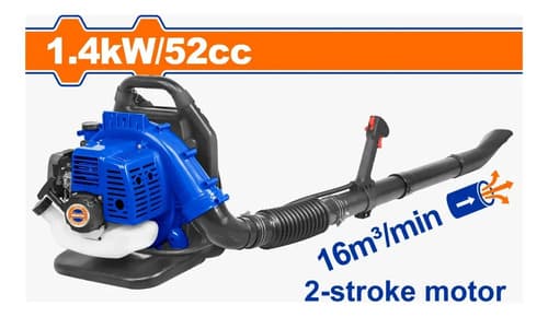 Sopladora De Aire A Gasolina 52cc Wadfow Azul Azul