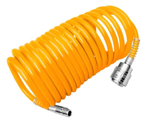 Manguera Espiral Compresor 5m Ingco Ah1051.1 Color Naranja Claro