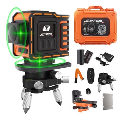 Nivel Láser Rotativo Joyfox L-186 12 Líneas 3d Autonivelante 360° Batería