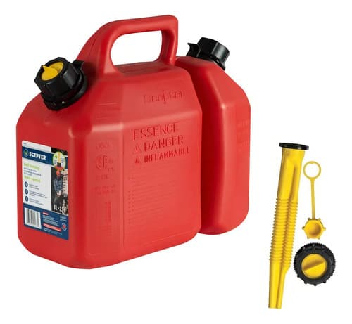 Bidón Doble Scepter Nafta Gasolina Plástico 8.5 Litros Seguridad Infantil