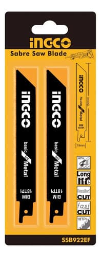 Sierras Para Sierra Metal Sable Repuesto Pack X2 Ssb922ef