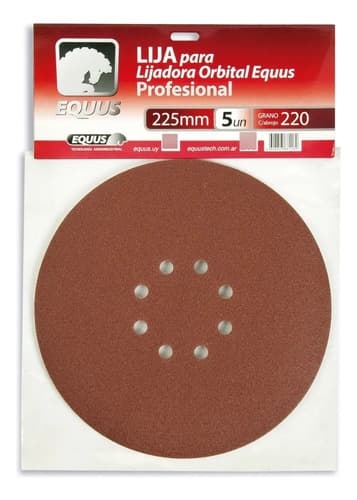 Pack De 5 Lijas Grano 220 Para Lijadora Equus 220