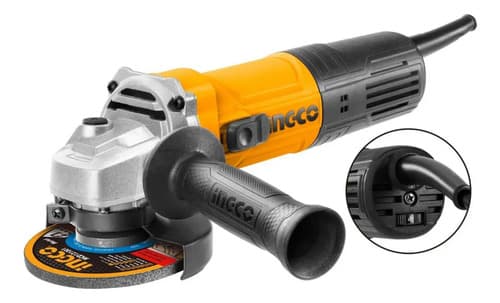 Amoladora Velocidad Variable 900w Ag900285 Ingco Naranja
