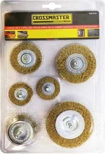 Kit De 6 Cepillos Alambre P/taladros Crossmaster 9980994