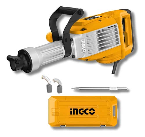 Martillo Demoledor Sds Hex 1700w 50 Joules Ingco Pdb170068 Plateado