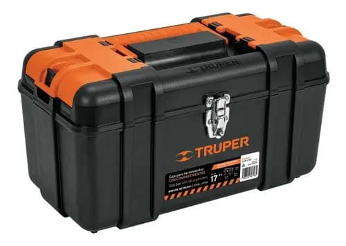 Caja Truper Para Herramientas Con Boche Metálico Chp-17 Negro