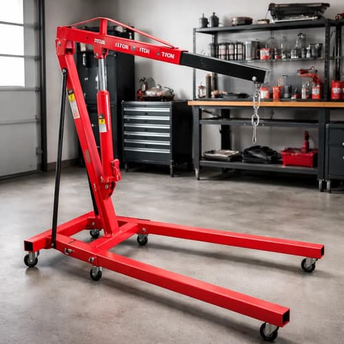 Pluma Hidráulica Plegable Automotriz Motor 2ton Hessen Pro