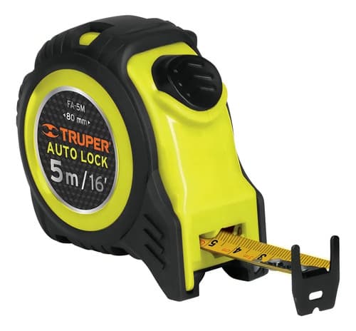 Truper 10747 Cinta Metrica Profesional Anti Impacto 5mt Fa-5m
