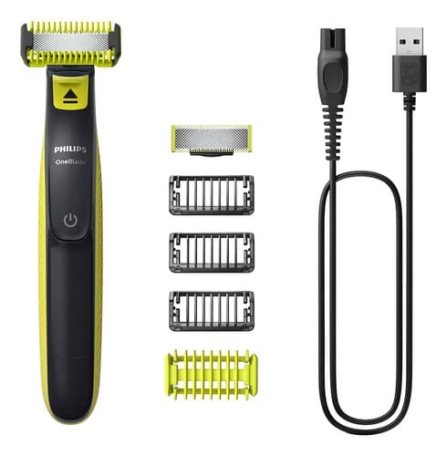 Afeitadora Oneblade Face And Body Qp2824/10 Philips Color Amarillo Verde Lima