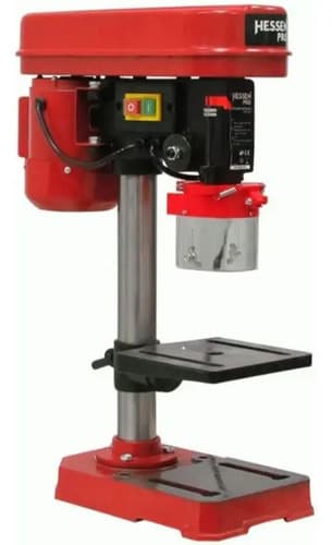 Taladro De Banco 1/2 Hp 13mm Hessen Profesional Kirkor Rojo