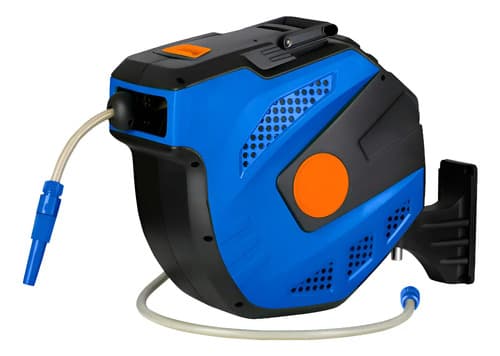 Enrollador Manguera De Agua 1/2 20mt Retractil Wadfow Wvz152 Azul