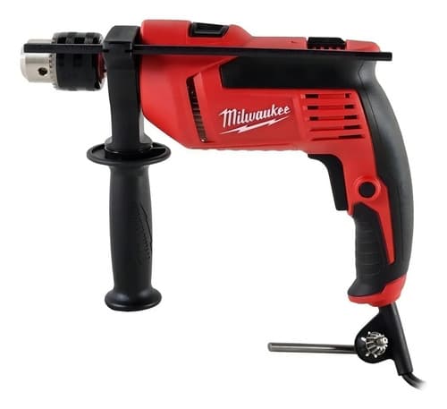 Taladro Percutor Atornillador Eléctrico De 13mm Milwaukee 5374-59a 680w + Accesorio 50hz/60hz Rojo 50 Hz/60 Hz