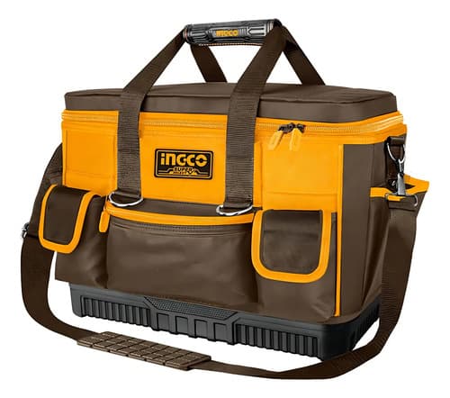 Bolso Industrial Porta Herramientas 16 PuLG Ingco Htbg10 Amarillo