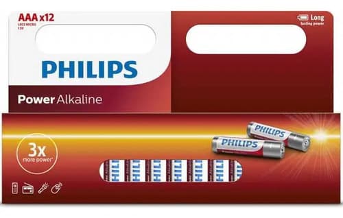 Pilas Aaa Philips X12 Unidades Pack Ahorro