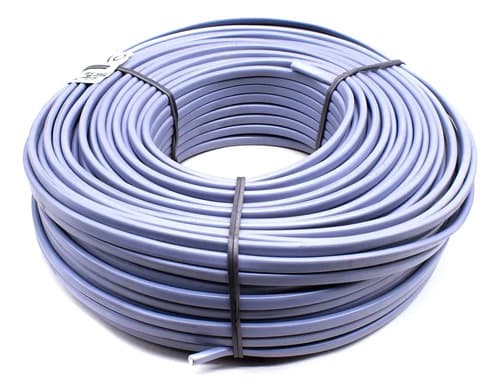 Cable Superplastico 2x1 Mm Diors X 100 Metros Gris