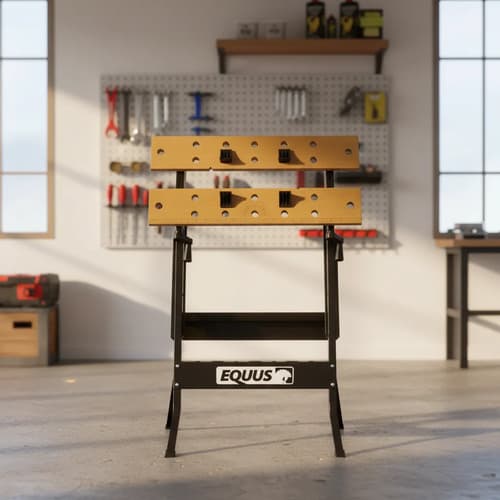 Mesa De Trabajo Plegable Equus Negro