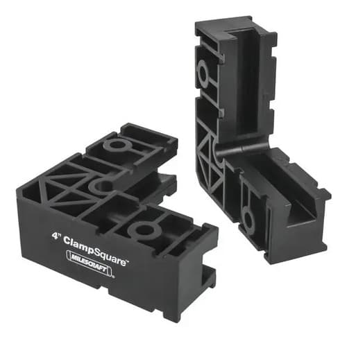 Escuadra De Sujeción Milescraft Clampsquare De Abs Para Carpintería Pack De 2 (10 Cm)