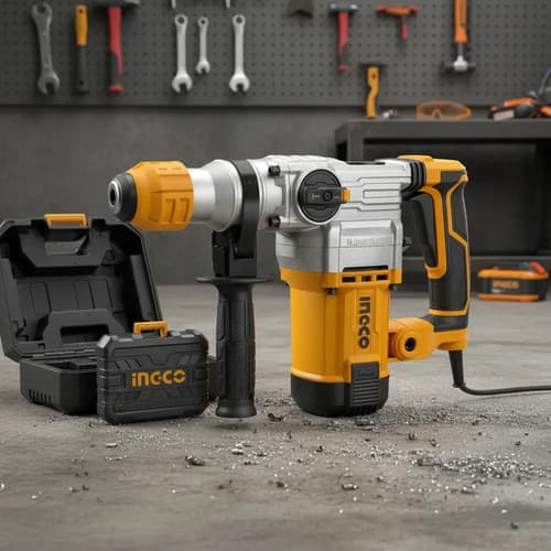 Rotomartillo Ingco Industrial Rh150038 1500w 950rpm 5.5j Amarillo 50/60hz