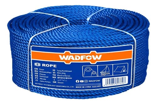Bobina Cuerda Rollo 8mm X 740mt 20k Wadfow Wrz2308 Color Azul