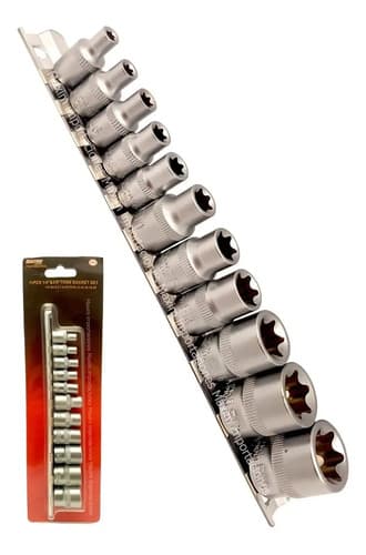 Dados Tubos Torx Hembra Enc. 1/4 Y 3/8 - Eurotech
