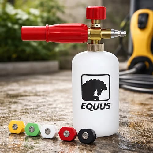 Dispensador Aplicador De Espuma Para Hidrolavadora Equus Blanco
