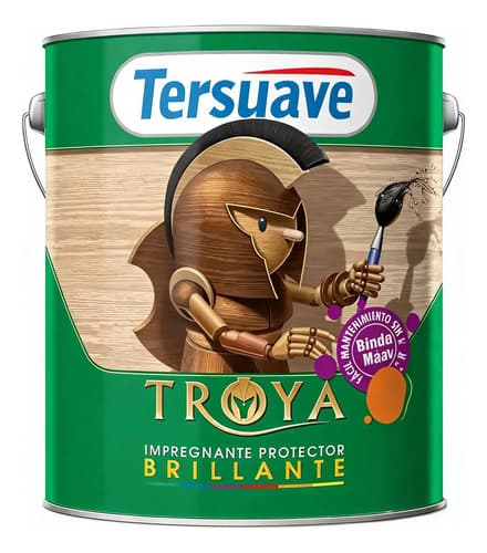 Tersuave Impregnante Protector Maderas Troya X 4 Litros Roble Claro Brillante
