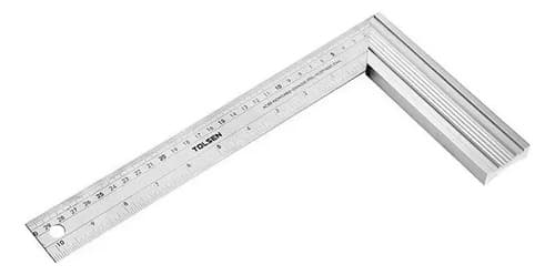 Escuadra De Aluminio 30 Cm Reforzada Regla Tolsen 35039