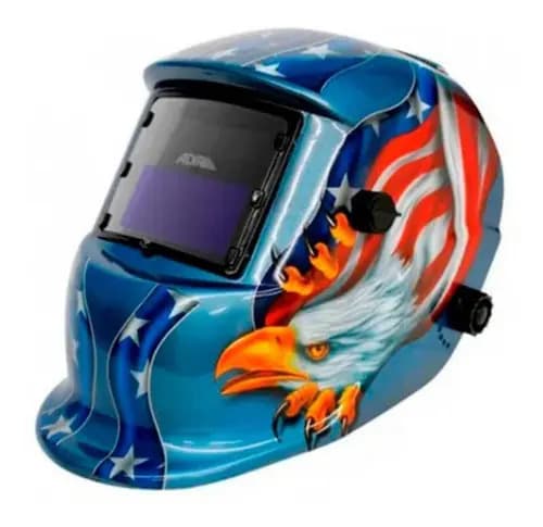Careta Electrónica Para Soldar Skull Águila 601 Color Azul